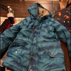 Gymboree Blue Patterned Puffer Jacket